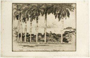 Piskoposlar Yürüyüşü, Ancon Tepesi, Panama by Joseph Pennell