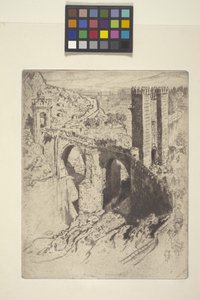 Alcantara Köprüsü (gravür) by Joseph Pennell