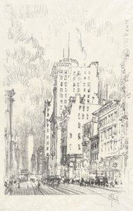 Broadway Üstü 23. Cadde, Iconophile Club Koleksiyonunda 11. by Joseph Pennell