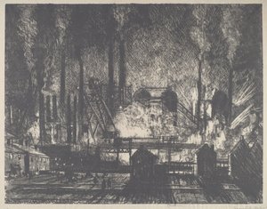 Vardiyaları Değiştirmek, Charleroi by Joseph Pennell