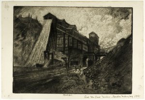 Kömür—Büyük Eğim, Kırıcı, Mahanoy Şehri by Joseph Pennell