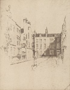 Cowley Caddesi, Westminster, 1906. by Joseph Pennell