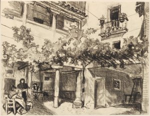 Alcalá, Aile İçi Hayatın Keyifli Resimleri by Joseph Pennell