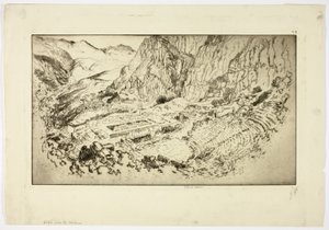 Delphi, Stadyumdan by Joseph Pennell