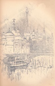 Erken Akşam Etkisi, Paris Sergisi, 1901 by Joseph Pennell