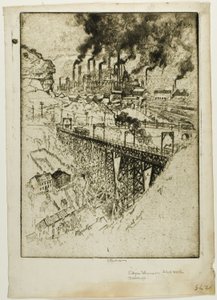 Edgar Thompson İşleri, Bessemer by Joseph Pennell