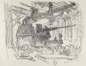 Taretlere Silah Takma, 1916. by Joseph Pennell