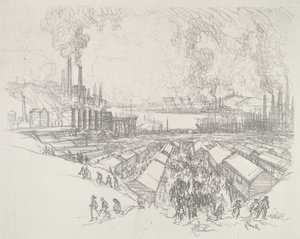 Saat beş by Joseph Pennell