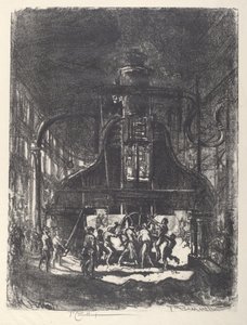 Dövülen Kabuklar, Tekerleğin Köleleri, 1917. by Joseph Pennell