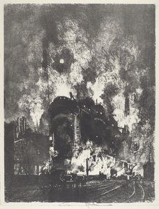 Geceleri Fırınlar by Joseph Pennell