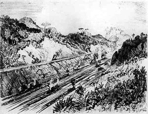 Cut at Las Cascades