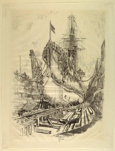 Kuru Havuzda by Joseph Pennell