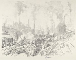 Demir ve Çelik Ülkesinde by Joseph Pennell