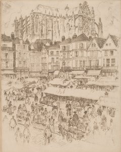 Yer, Beauvais, 1907. by Joseph Pennell