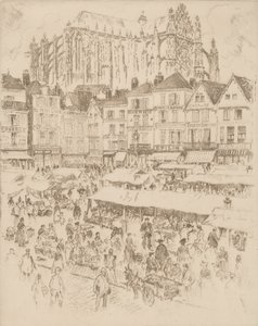 Yer, Beauvais, 1907. by Joseph Pennell