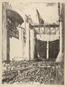 Pedro Miguel Lock'un Yerini Döşemek by Joseph Pennell