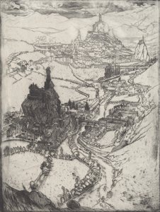 Le Puy, 1894. by Joseph Pennell