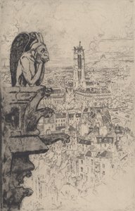 Le Stryge, 1893. by Joseph Pennell