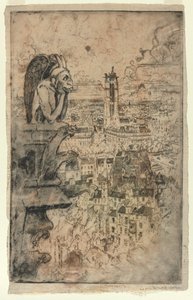 Le Stryge, 1893. by Joseph Pennell