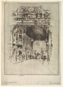 Leadenhall Pazarı, II by Joseph Pennell