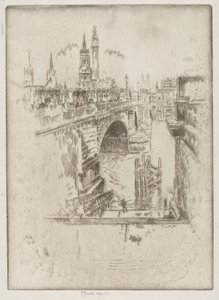 Londra Köprüsü Merdivenleri by Joseph Pennell