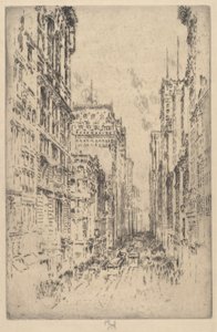 Aşağı Broadway by Joseph Pennell
