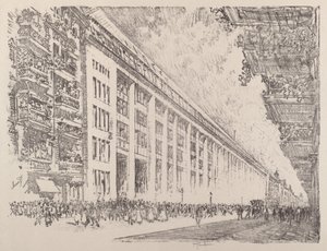 Gün ortası, General Electric Works, Berlin, 1921. by Joseph Pennell