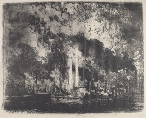 Petrol Rafinerisi, Whiting, Indiana, 1915. by Joseph Pennell