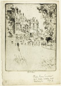 Park şeridi by Joseph Pennell