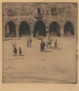 Belediye Binası, Pistoia, 1883. by Joseph Pennell