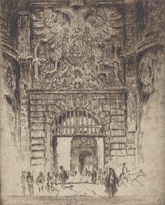 Visagara Kapısı, Madrid Kapısı, Toledo, 1904. by Joseph Pennell