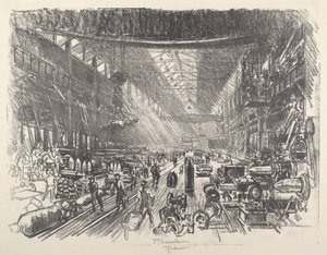 Kabuk Fabrikası, No.I, 1917. by Joseph Pennell
