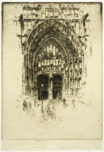 Güney Kapısı, Beauvais by Joseph Pennell