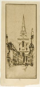 Spitalfield Kilisesi by Joseph Pennell