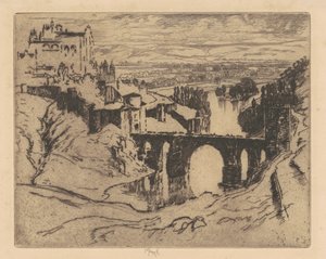 Aziz Martin Köprüsü, Toledo by Joseph Pennell