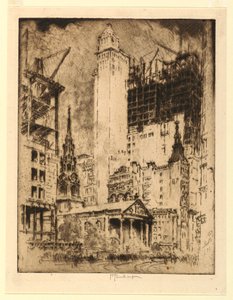 Aziz Paul, New York by Joseph Pennell