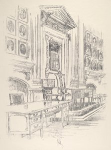 Masa ve Sandalye, İmzacılar Odası, Bağımsızlık Salonu by Joseph Pennell