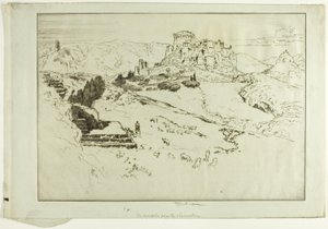 Gözlemevinden Akropolis by Joseph Pennell