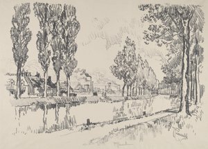 Kanal, Blanzy, Fransa by Joseph Pennell