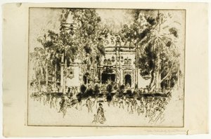 Katedral, Panama by Joseph Pennell