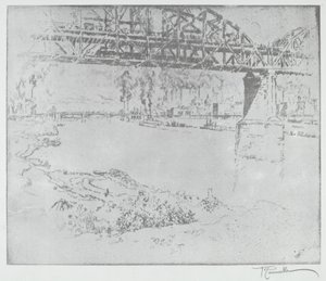 Şehir Köprüsü, St. Louis [altta], 1919