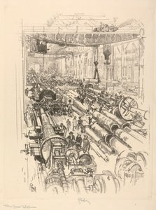 İngiliz Savaş Serisi: W. 441. Silah Dükkanı by Joseph Pennell