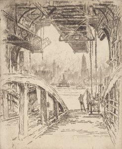 Vapur Köşkü, 1919. by Joseph Pennell