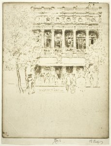 Garrick Tiyatrosu by Joseph Pennell
