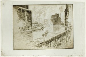 Tahıl Asansörleri, Chicago by Joseph Pennell