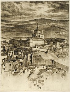 Aziz John Darülaceze, Toledo by Joseph Pennell
