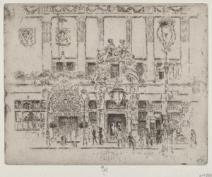 Enstitü, Piccadilly by Joseph Pennell