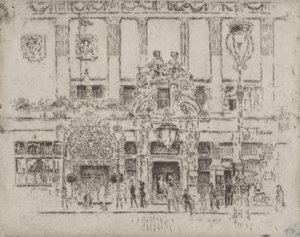 Enstitü, Piccadilly, 1906. by Joseph Pennell