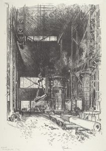 Yeni Silah Çukuru, 1916. by Joseph Pennell