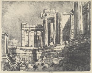 Propylaea, Atina by Joseph Pennell
